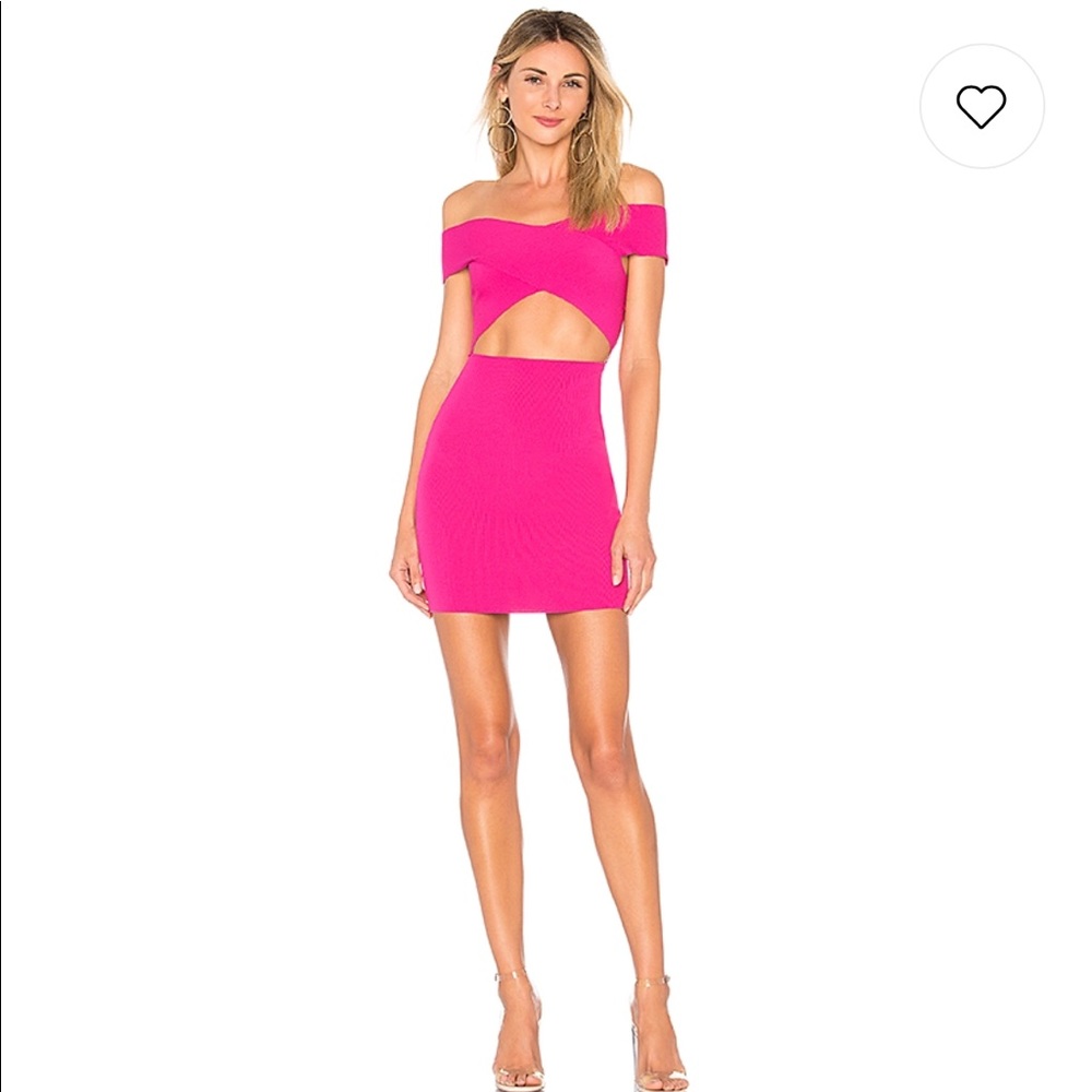 HALLIE CUT OUT MINI IN HOT PINK
by the way.